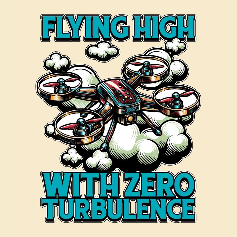 Passionné de drones qui vole haut avec des courses de drones