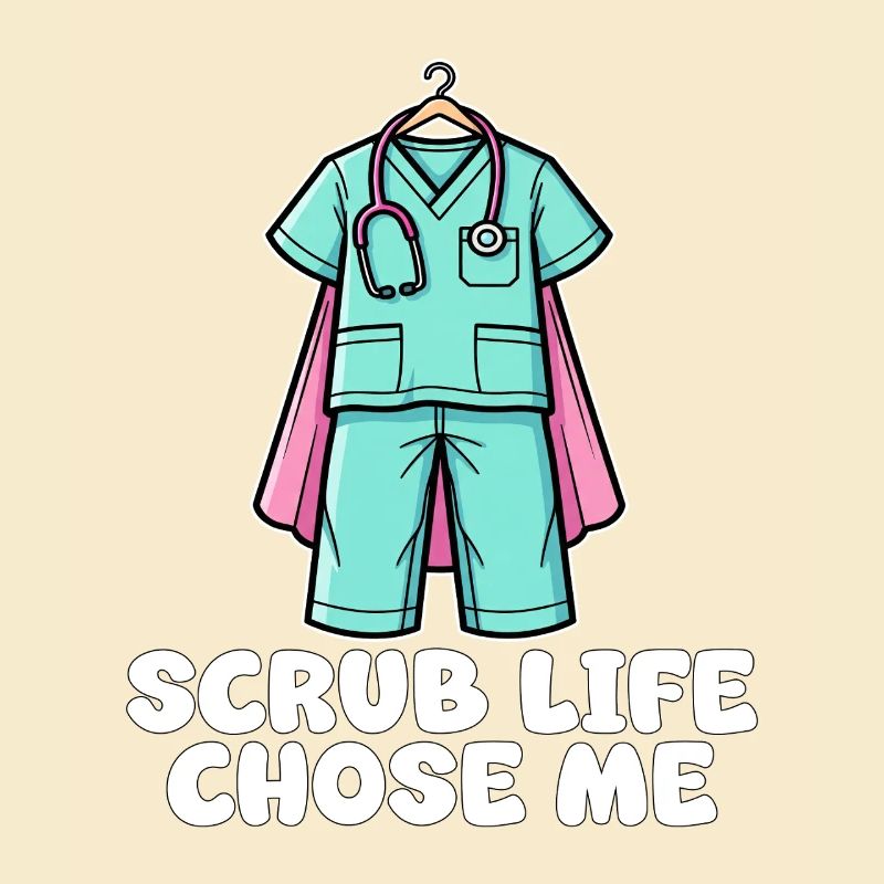 SCRUB LIFE CHOSE ME - KRANKENSCHWESTER GESCHENK