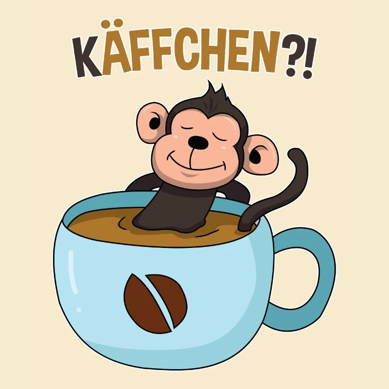 Coffee break with monkey