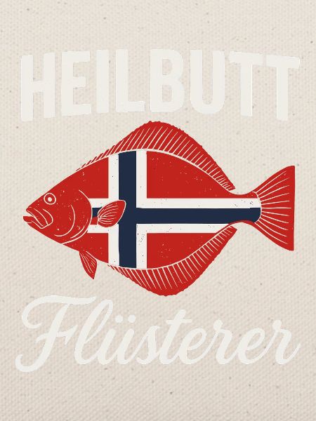 Heilbutt Flüsterer Norwegen Flagge