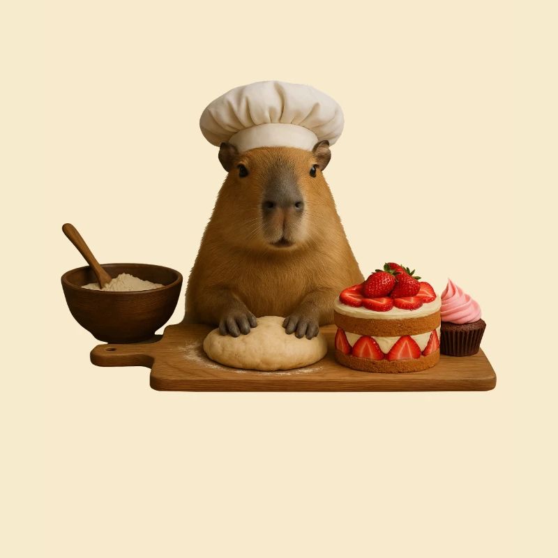 Capybara Baking