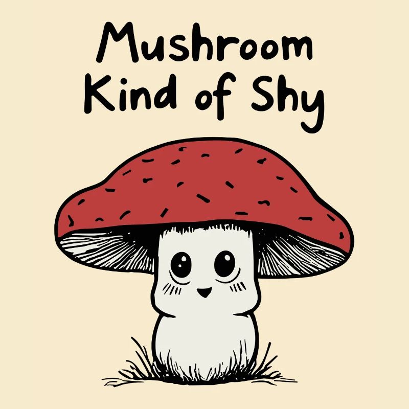 Champignon un peu timide