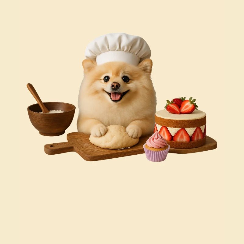 Biscuits au gâteau de cuisson de Poméranie
