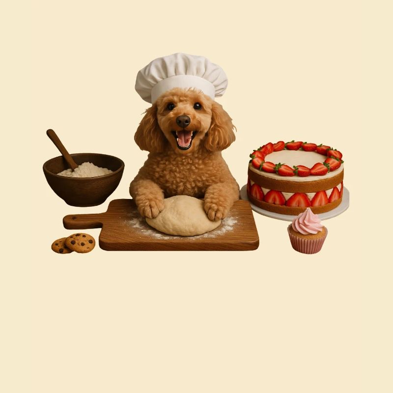 Caniche Gâteau Cuisson Biscuits