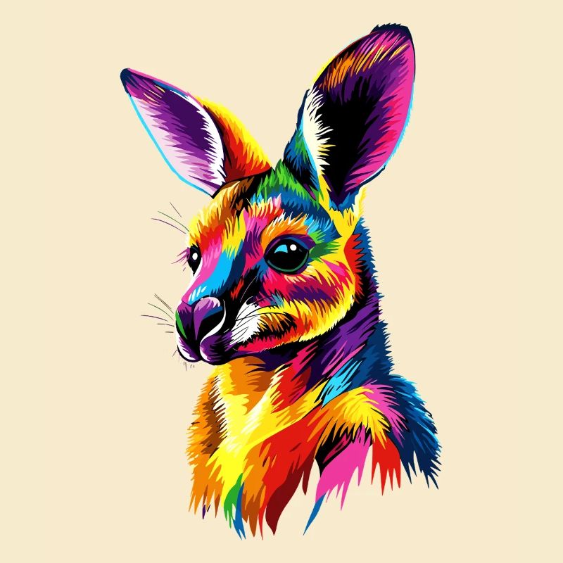 Wallaby Australie Outback Kangourou doux sauvage