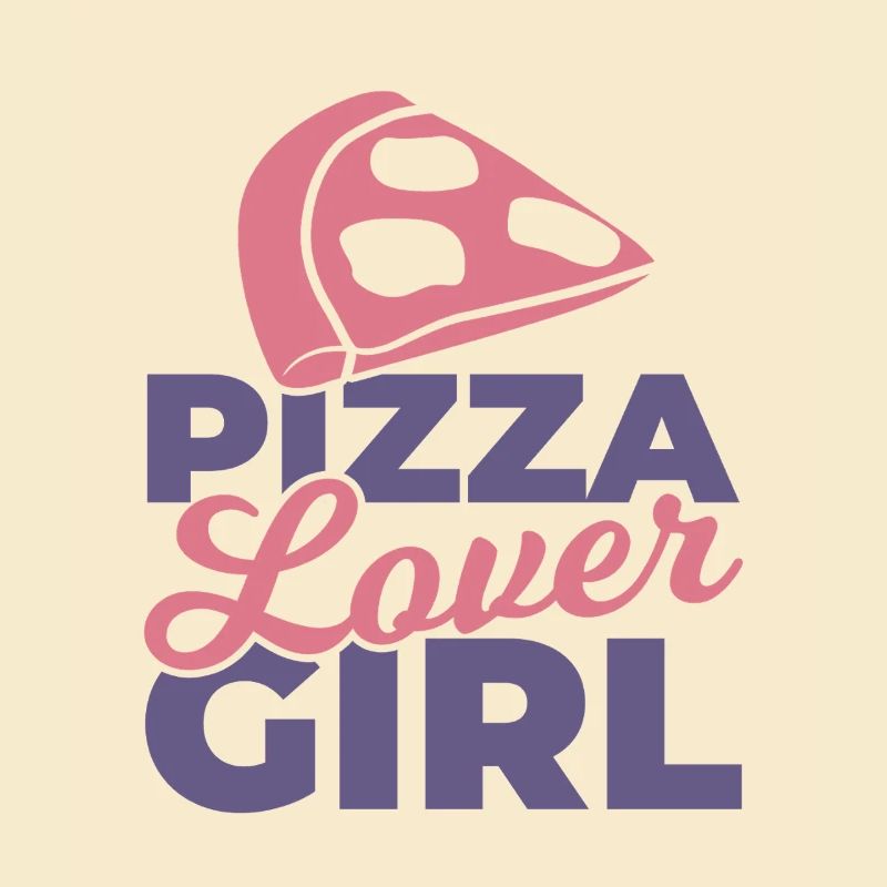 Mädchen das Pizza liebt