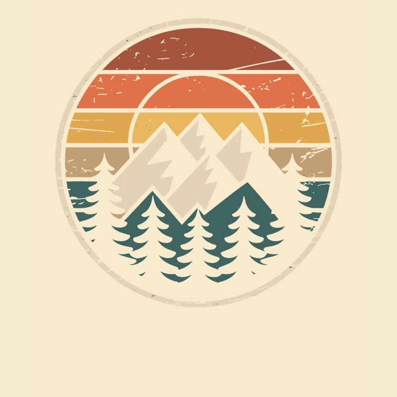 Mountain landscape at sunset