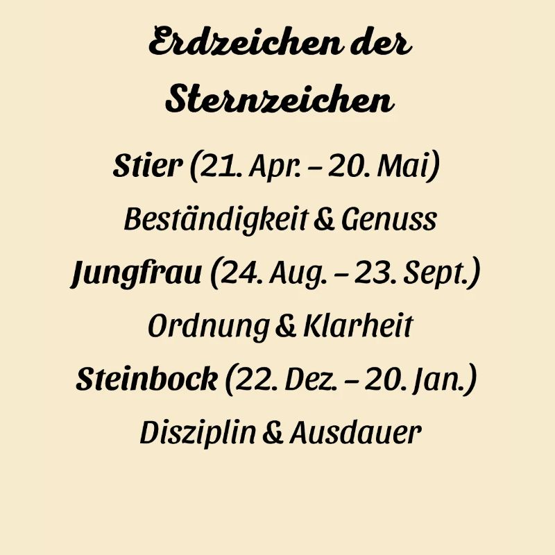 Erdzeichen_der_Sternzeichen
