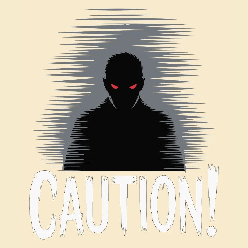 Dark Shadow Caution Graphic