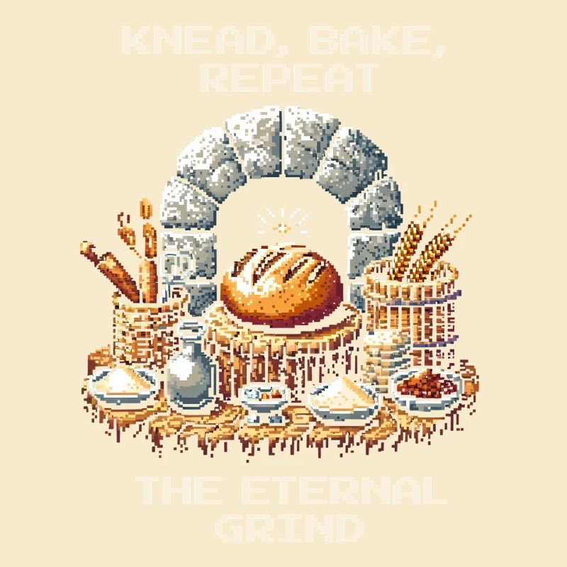 Knead, Bake, Repeat | Bread Baking Humor