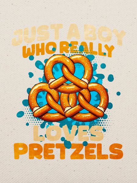 Bretzel Pretzel-Design mit Spruch