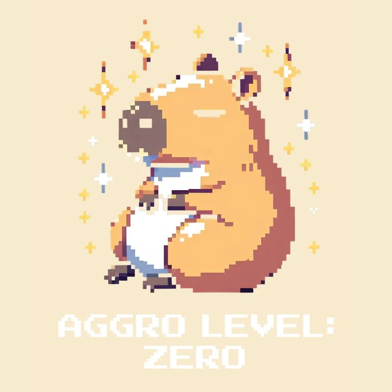 Aggro Level: Zero | Capybara &amp; peace