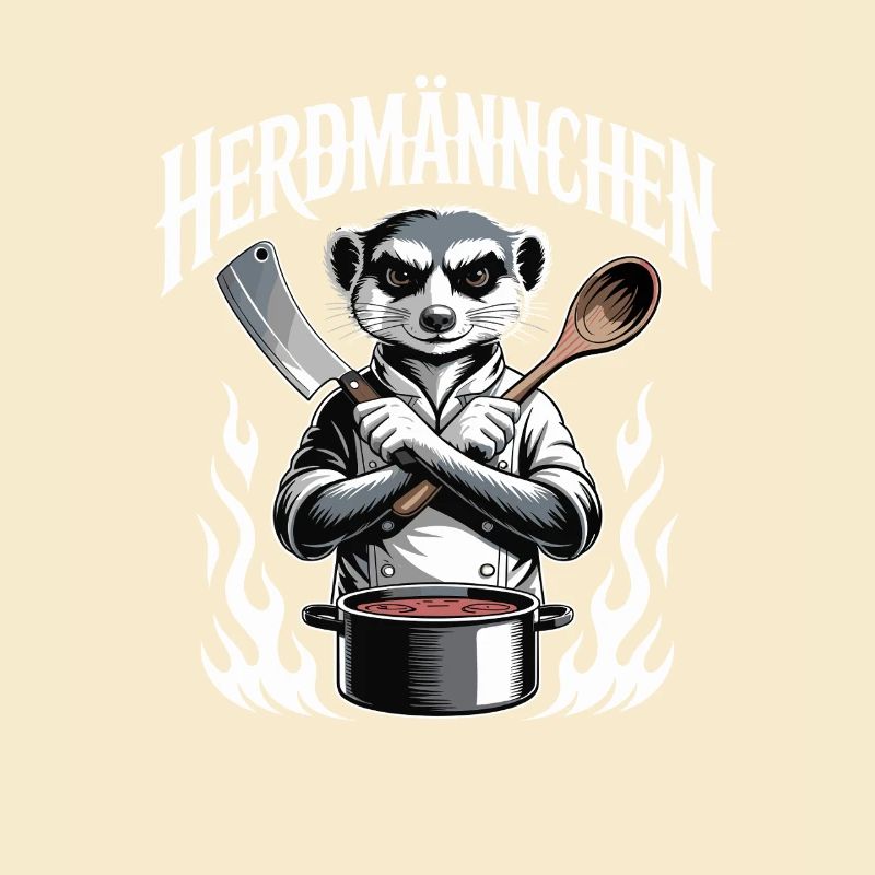 Herdmannchen Kochen Lustiger Koch Herdmannchen