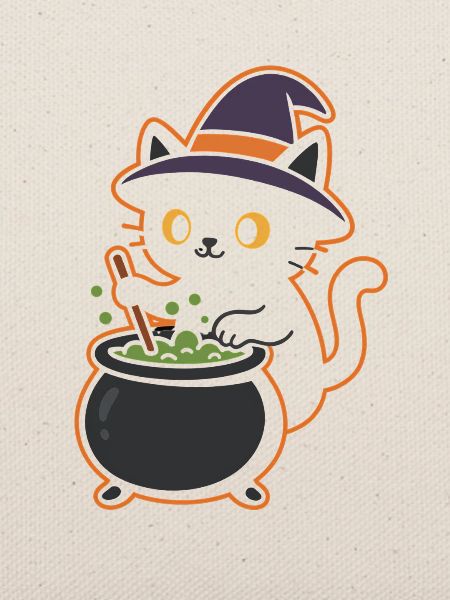 Katzenhexen Zaubertrank Magie Design