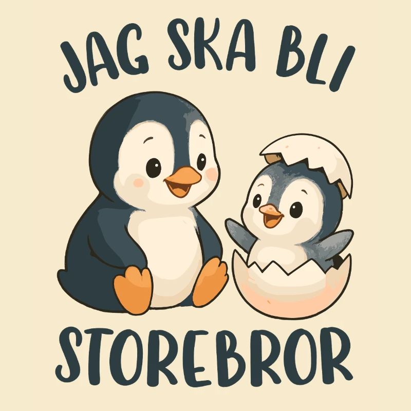 Großer Bruder, ich werde ein großer Bruder - Pinguin