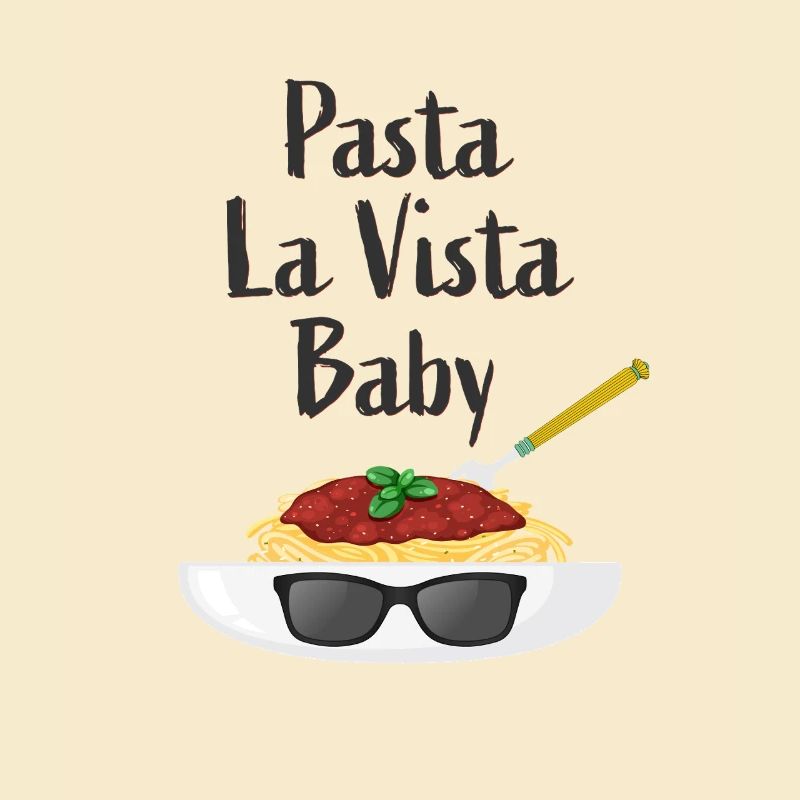 Humorous pasta look design for babies
