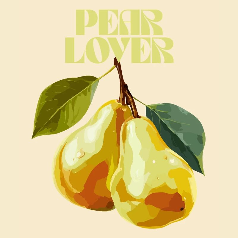 Pear Lover Botanical Illustration