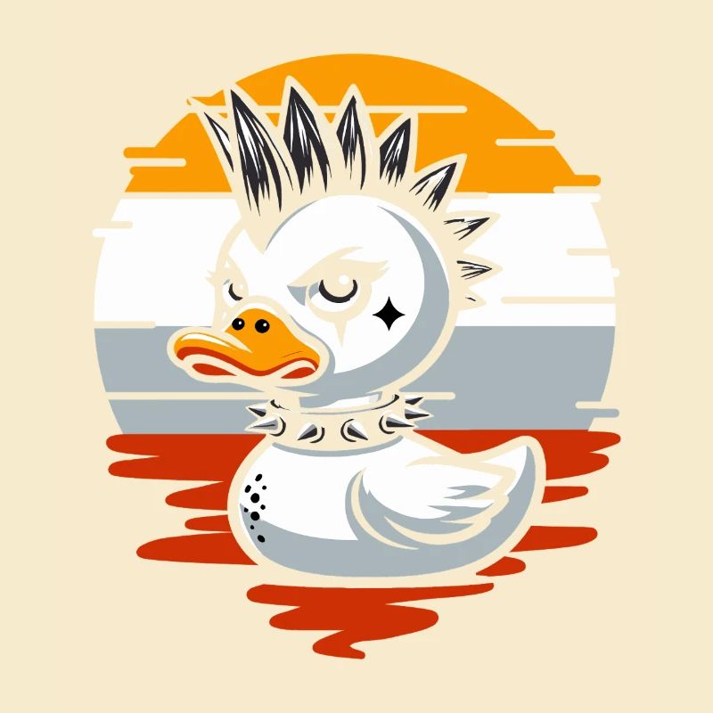 Punk Enten Illustration