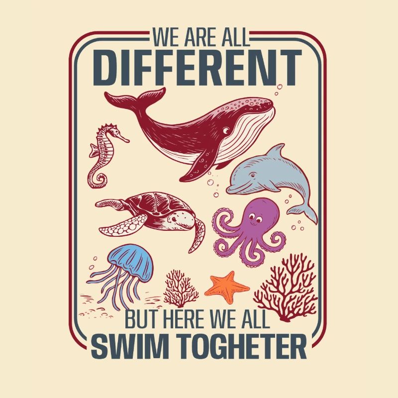 Underwater Diversity Unity Design