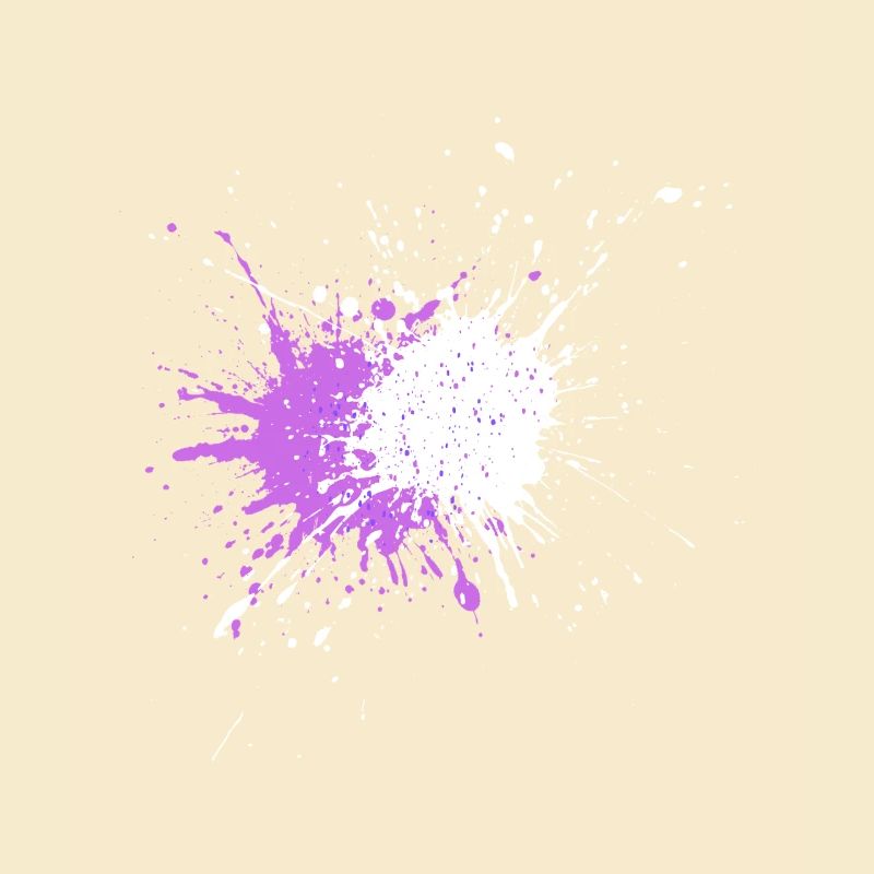Explosion de couleur violette sur noir