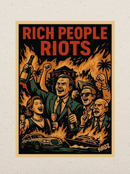 Reiche feiern – Aufruhr Poster