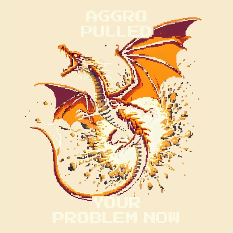 Aggro pulled – your problem | Dragon Pixel Art