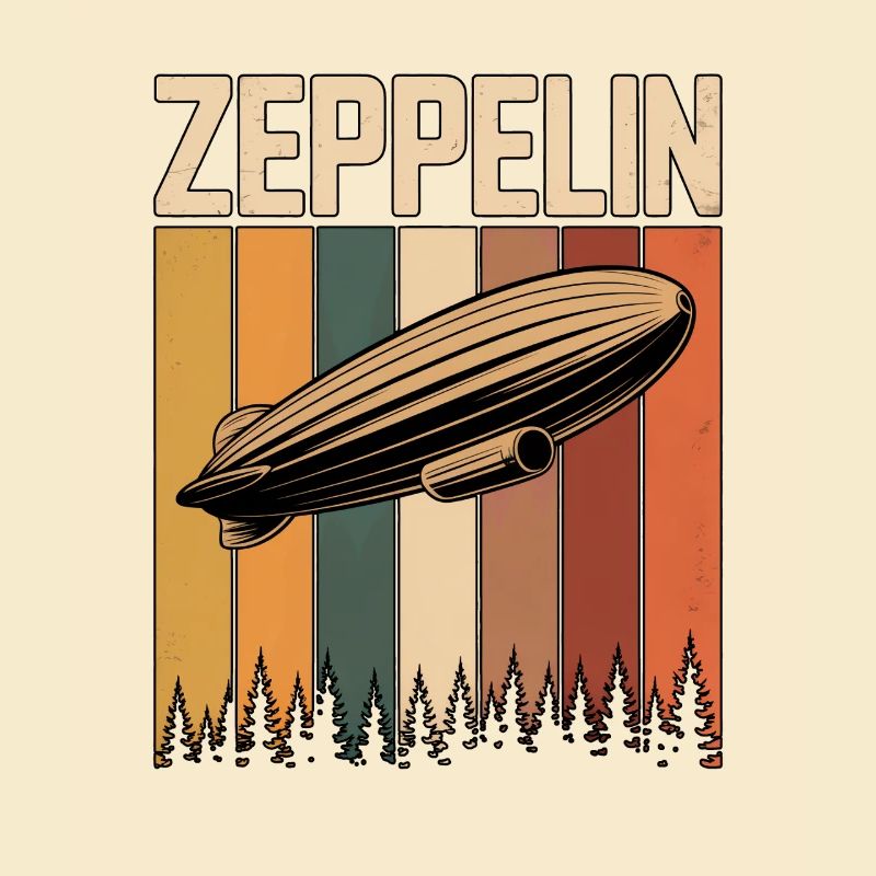 Dirigeable Zeppelin Rétro Vintage