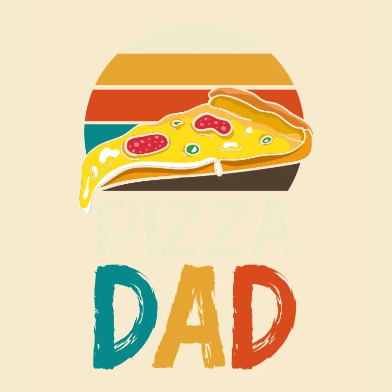 Pizza Dad Retro Logo
