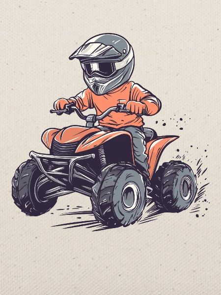 Quadfahrer im Offroad-Tempo