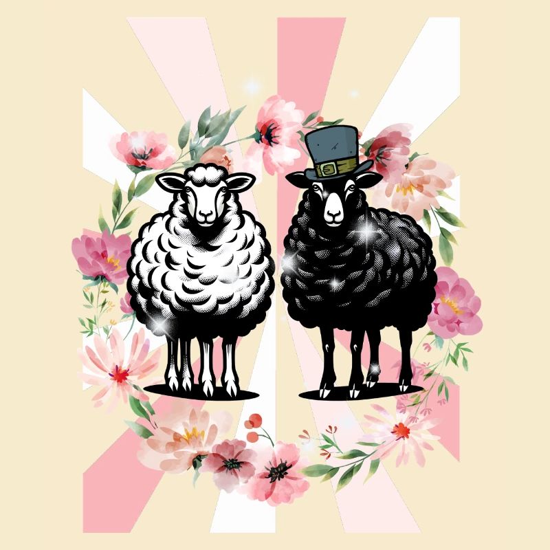 Retro Spring Sheep Easter Kids