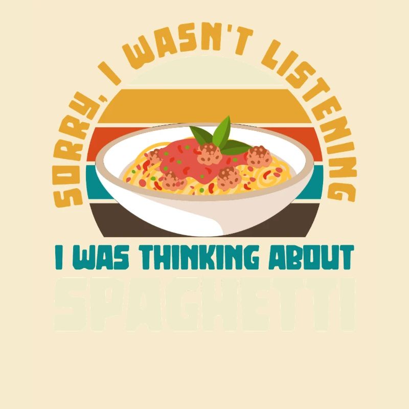 Spaghetti Réflexion Pause Rétro