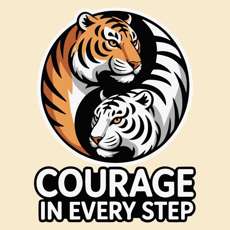 Courage in Every Step Tiger