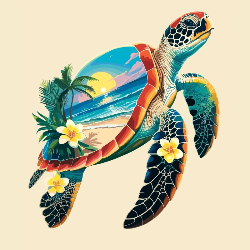 Turtle Waves Surf Turtle Surfer Turtles