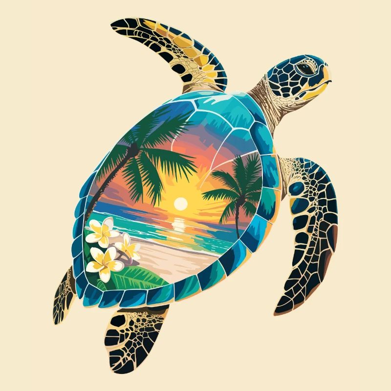 Turtle Waves Surf Turtle Surfer Turtles
