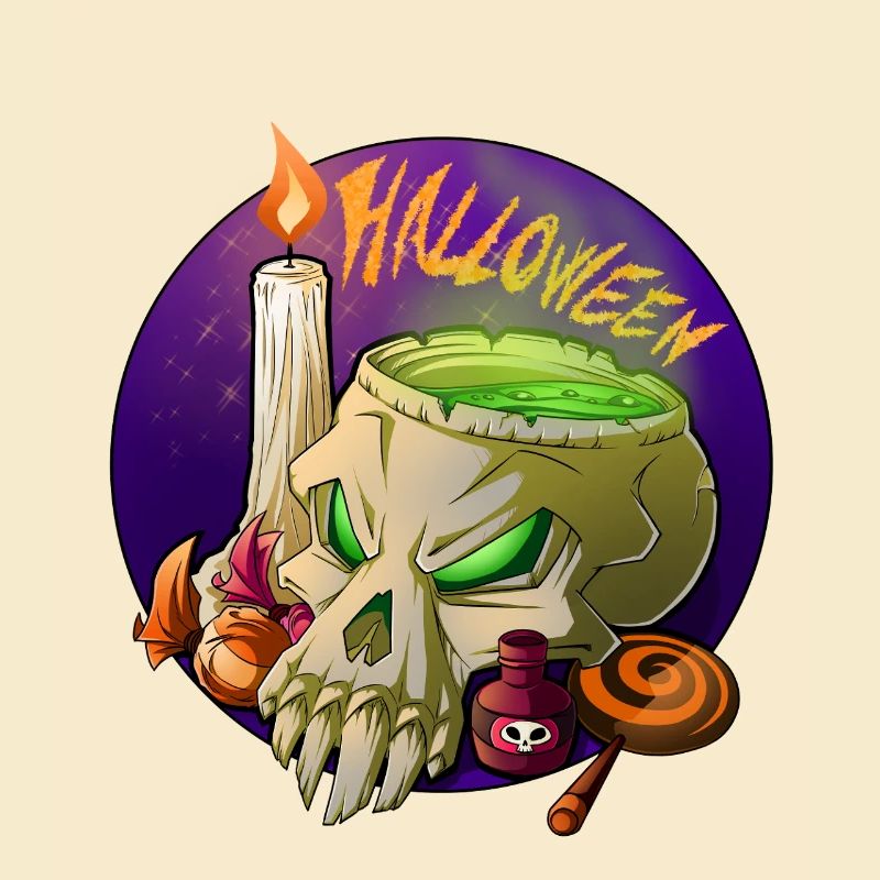Halloween Totenschädel