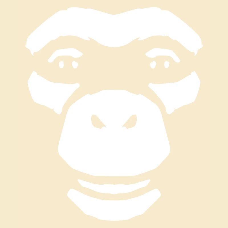 Monkey Face – Style primate de la jungle sauvage