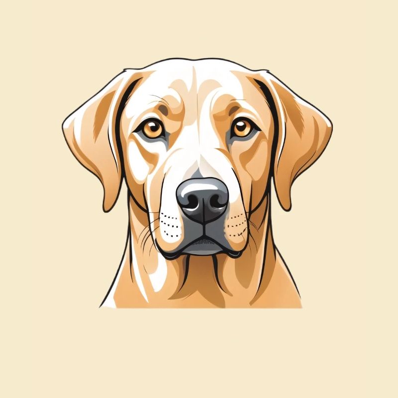 Labrador Kopfbild Illustration