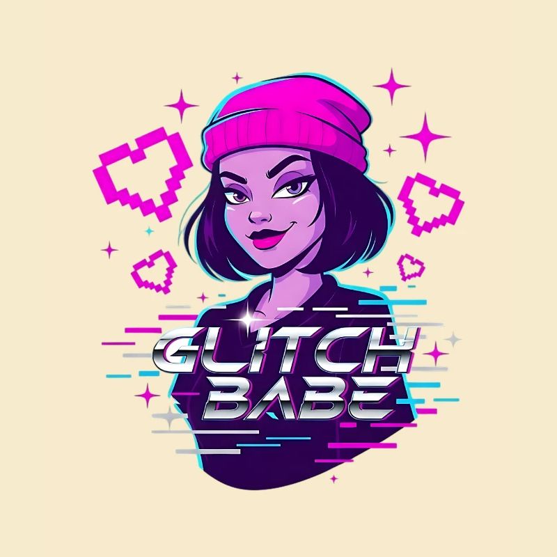 Y2K Retro – Glitch Babe