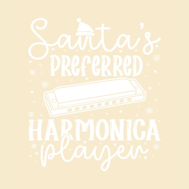 Musicien d’harmonica Harmonica préféré du Père Noël