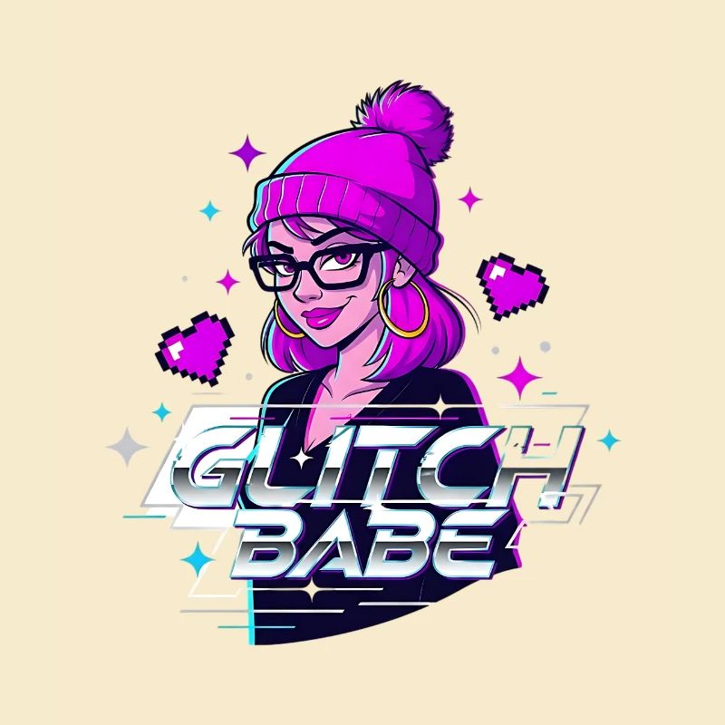 Y2K Retro – Glitch Babe