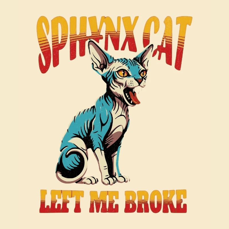 Sphynx Katze lustig