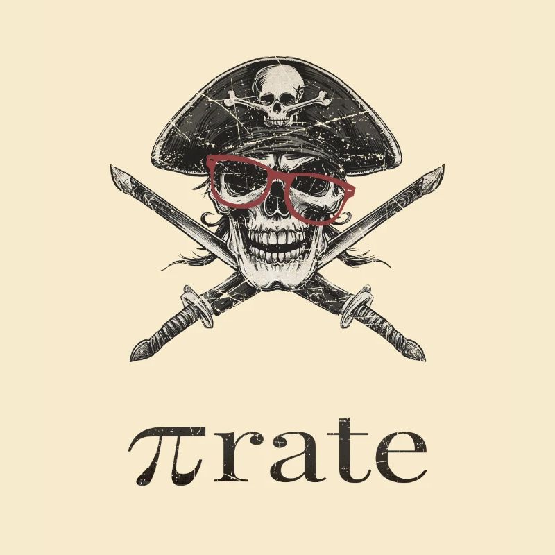 nerd pirate with glasses