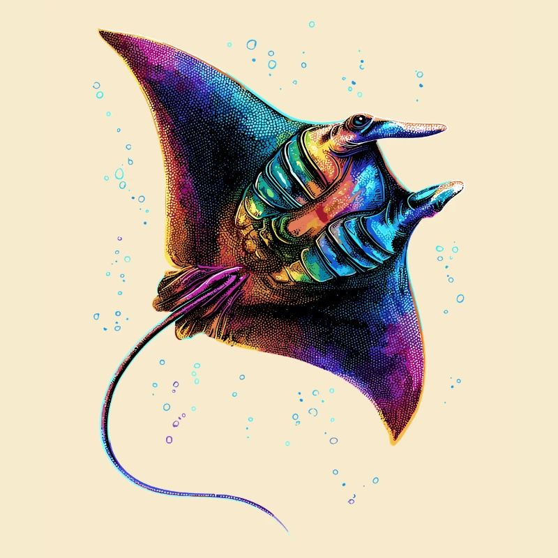 Manta Ray, Devil Ray, Stingray, Diver
