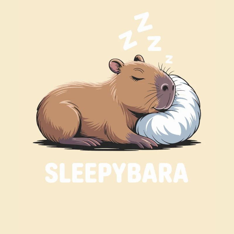 Sleepybara Capybara Schlafen