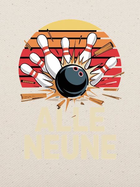 Alle Neune Bowling Strikes Design