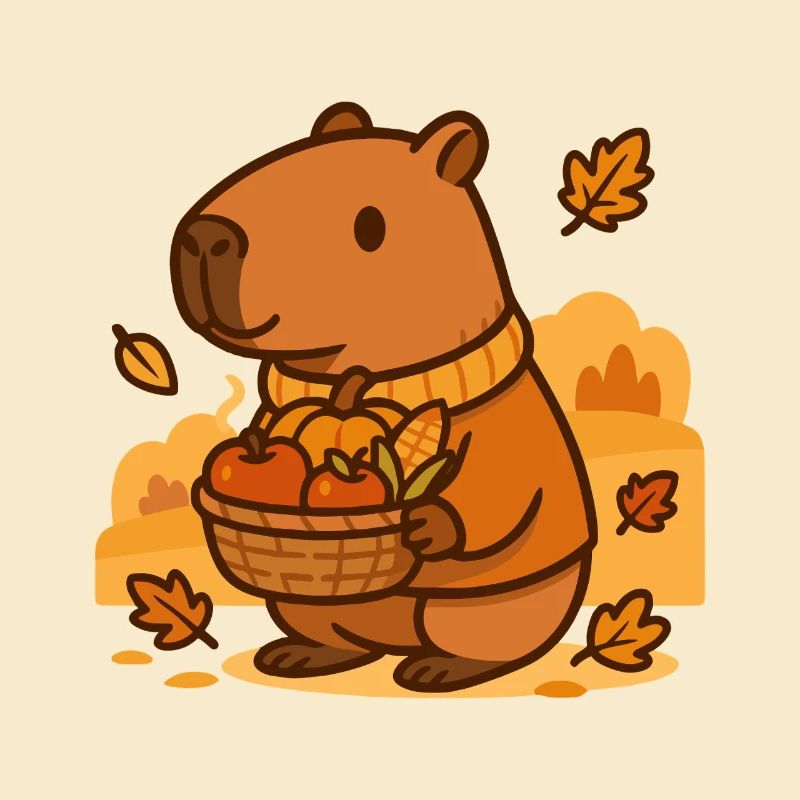 Capybara Harvest – Herbstliche Gemütlichkeit