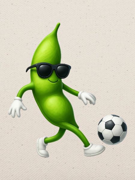 Edamame Bohnen Bohne Fußball