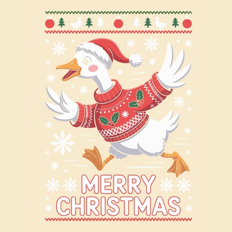 Weihnachtsgans im Pullover