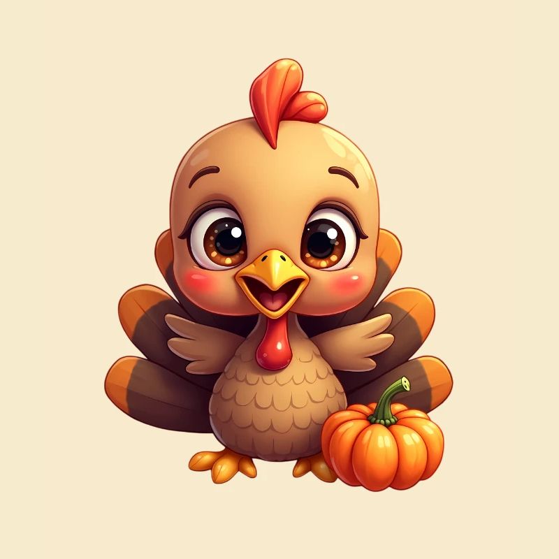 Bébé dinde de Thanksgiving