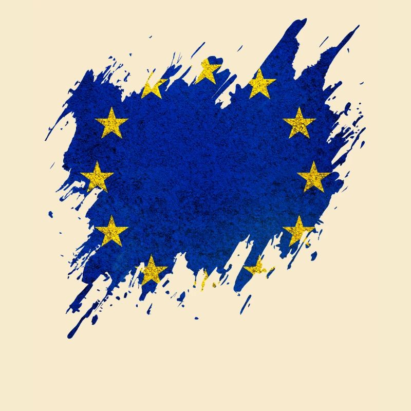 Drapeau de l’Europe, style déchiré